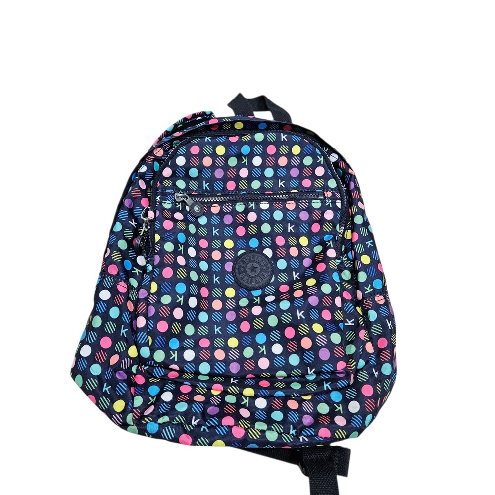 Kipling Seoul Go Backpack Colorful Polka Dot Print Lightweight Women's